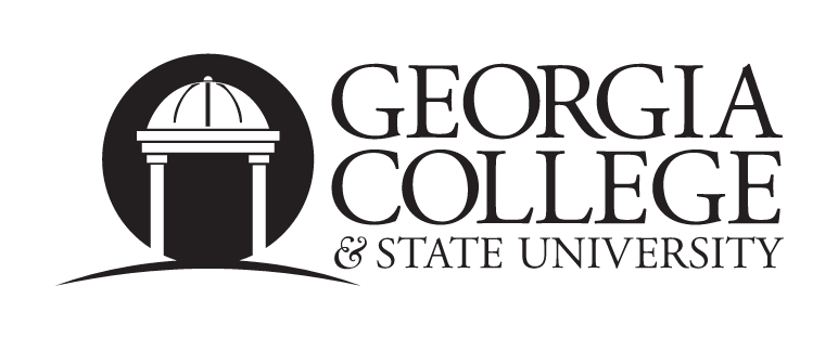 Georgia College & State University primary logo, black variant, cell 2