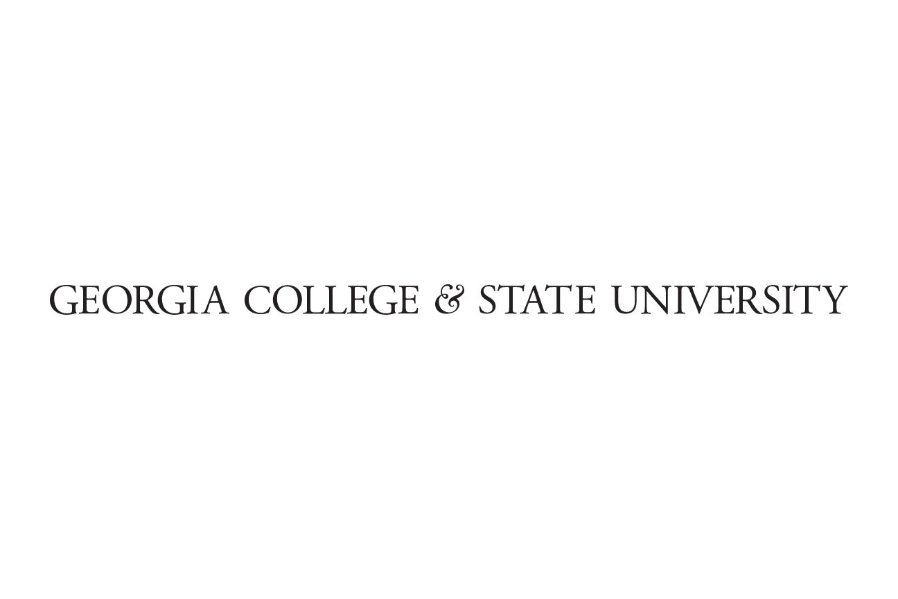 Georgia College & State University wordmark, full color variant, cell 10