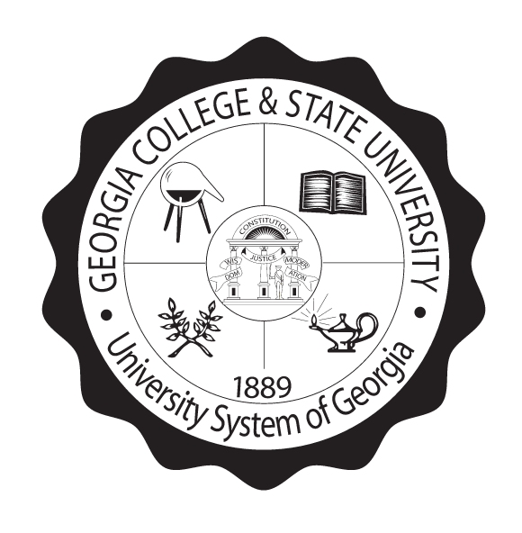 Georgia College & State University seal, black variant, cell 21