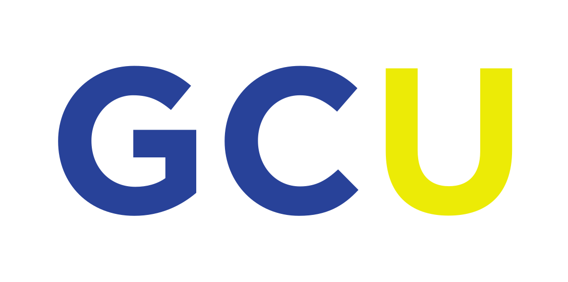 GCU lettermark, blue/gold variant, cell 2