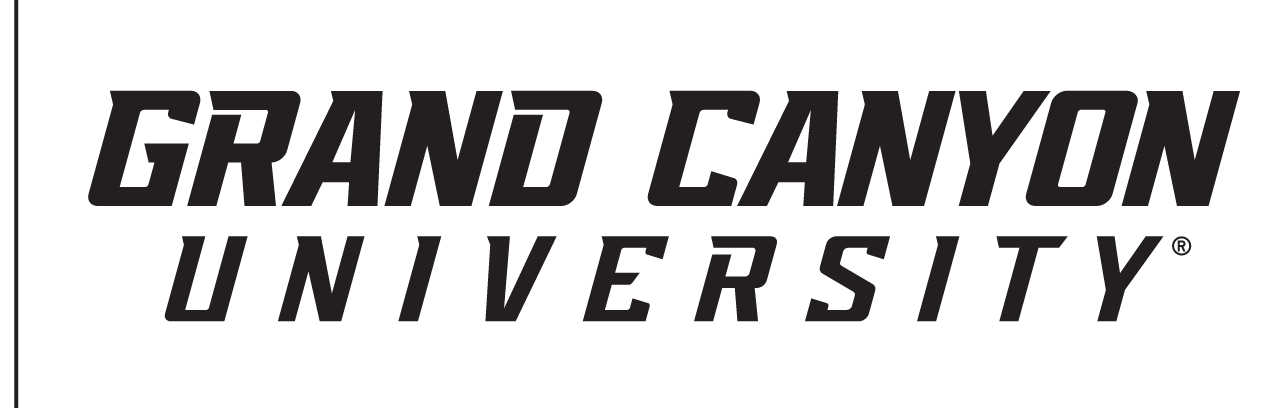 GRAND CANYON UNIVERSITY wordmark, black variant, cell 3