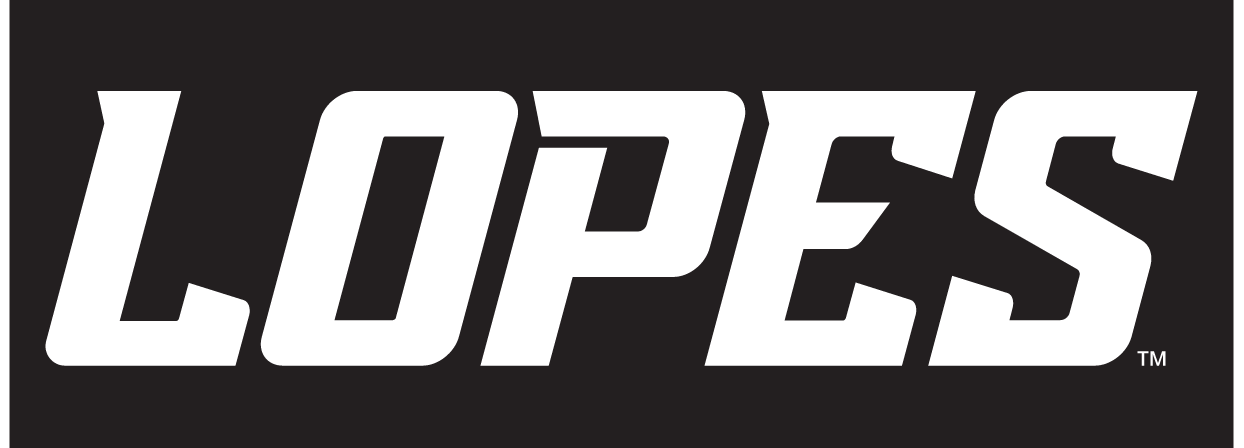 LOPES wordmark, white variant, cell 5