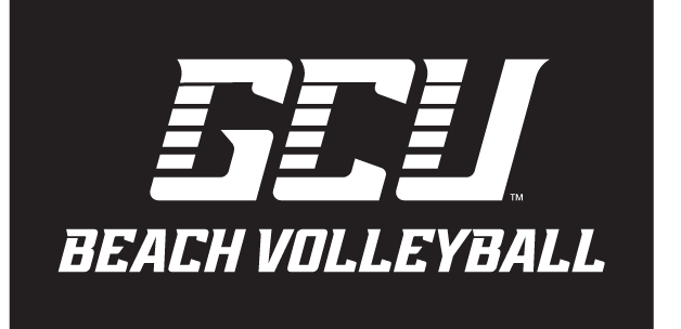 GCU Beach Volleyball, white on black variant, cell 16