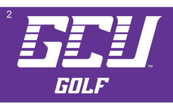 GCU Golf, white on purple variant, cell 22