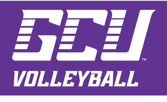 GCU Volleyball, white on purple variant, cell 22