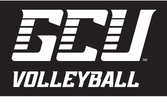 GCU Volleyball, white on black variant, cell 24