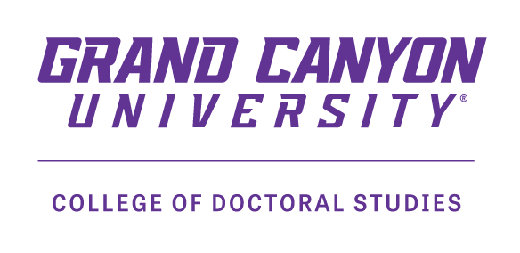 Grand Canyon University College of Doctoral Studies, purple variant, cell 9