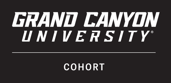 Grand Canyon University Cohort, white on black variant, cell 24