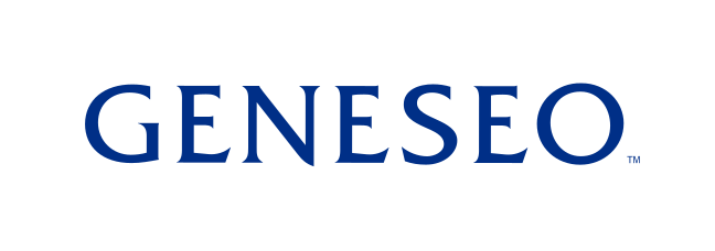 Geneseo wordmark, blue variant, cell 19