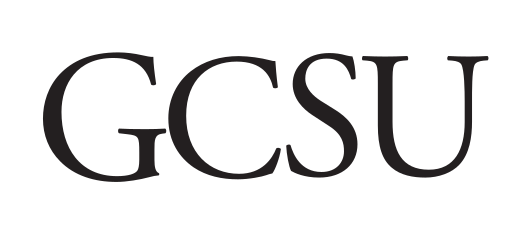 GCSU wordmark, black variant, cell 18