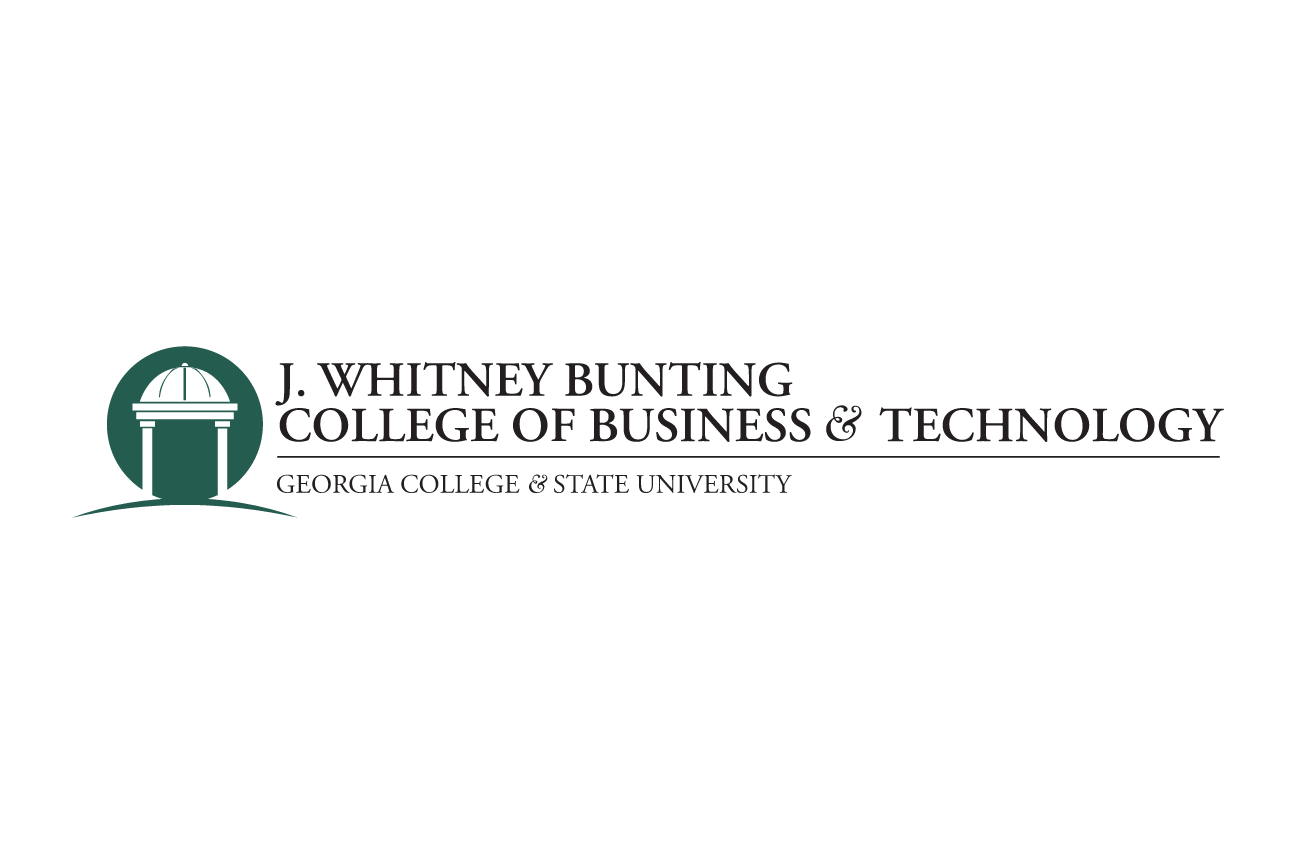 J. Whitney Bunting College of Business & Technology logo, horizontal, color variant, cell 7