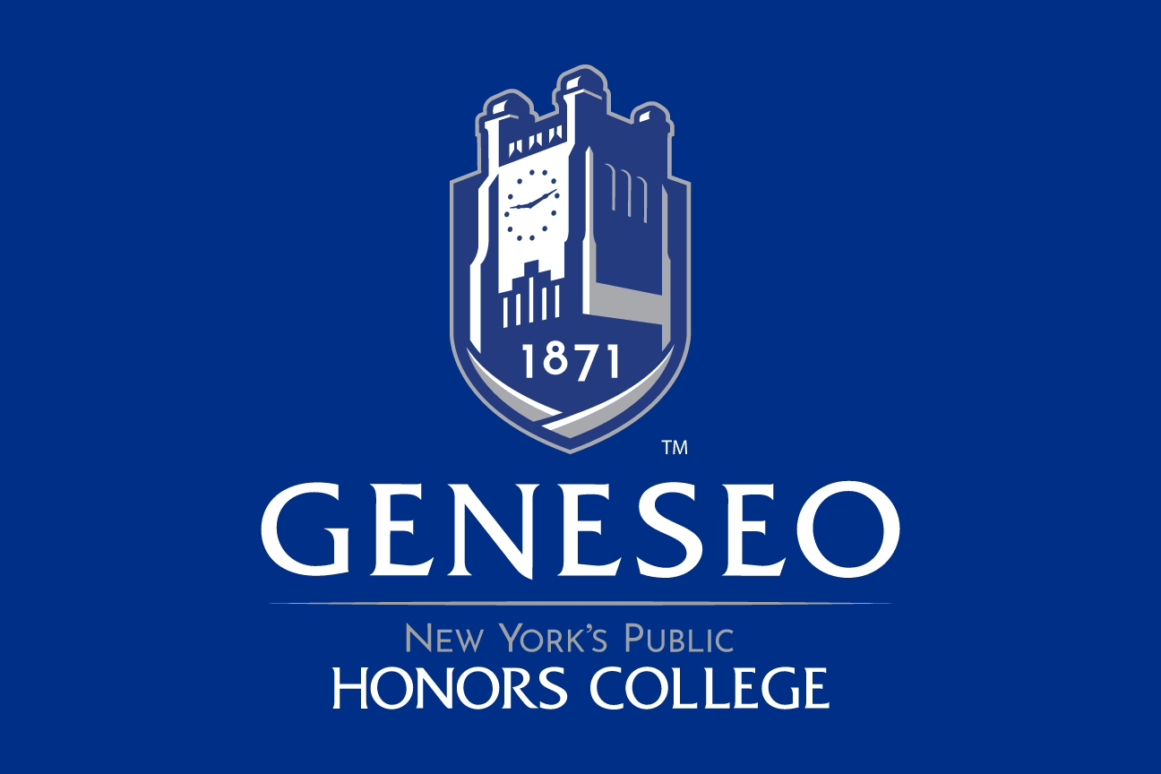 primary logo, vertical, short honors college text, blue variant, cell 5