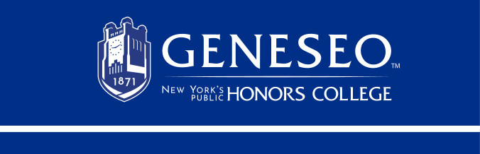 primary logo, horizontal, short honors college text, white variant, cell 8
