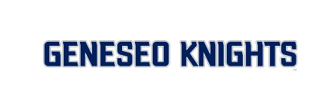Geneseo Knights wordmark, flat horizontal variant, cell 156