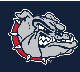 Bulldog head icon, full color on navy variant, cell 6