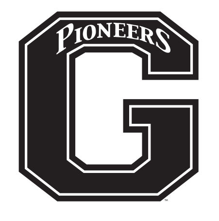 Athletic Mark - G with Pioneers banner, black variant, cell 13