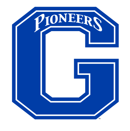 Athletic Mark - G with Pioneers banner, color variant, cell 14