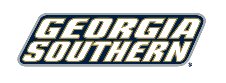 Georgia Southern wordmark, navy on white variant, cell 43