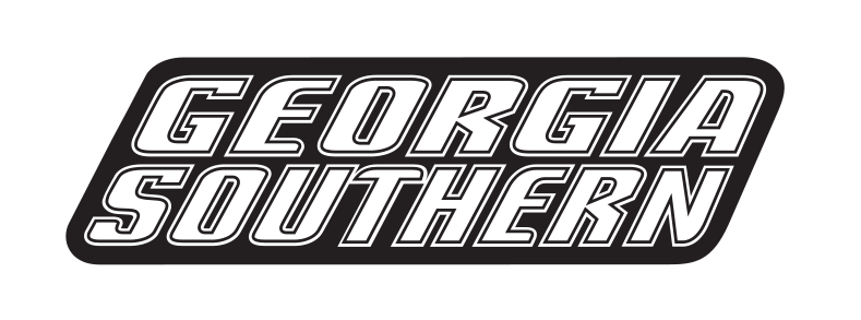 Georgia Southern wordmark, black on white variant, cell 45