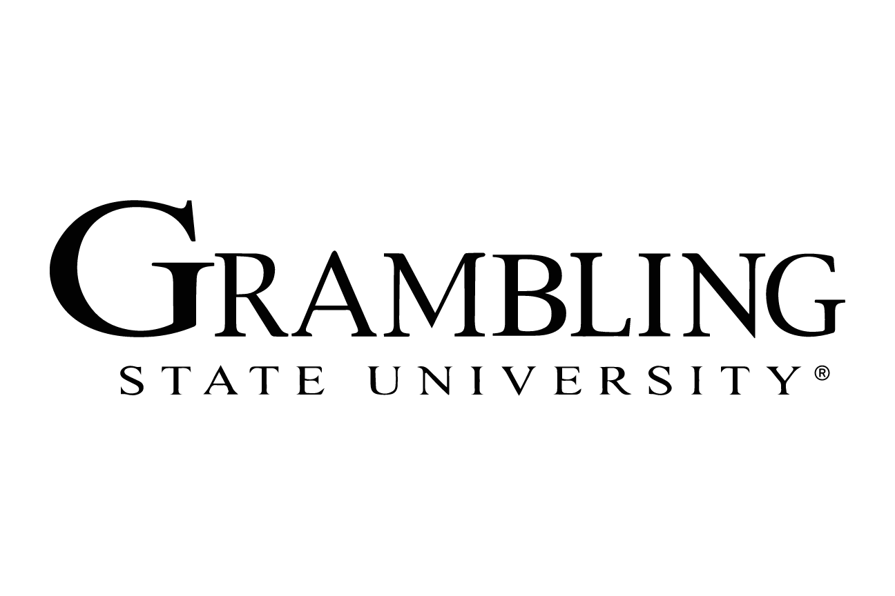 Grambling State University wordmark, black on white variant, cell 20