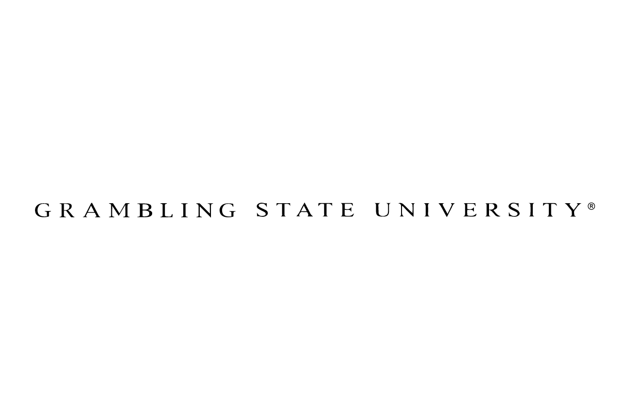 Grambling State University wordmark, serif black on white variant, cell 22