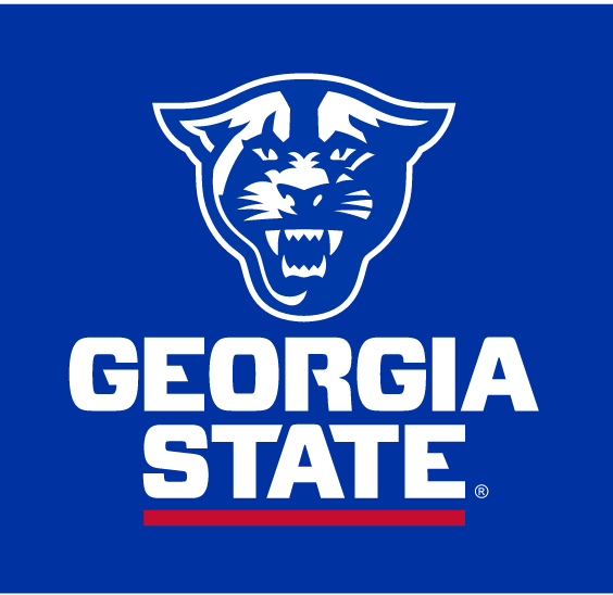 Panther head over Georgia State, white variant, cell 10