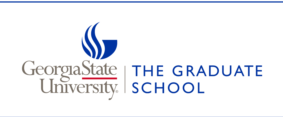 Georgia State University The Graduate School Mark, color variant, cell 47