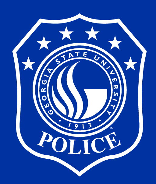 Georgia State University Police, white on blue variant, cell 65