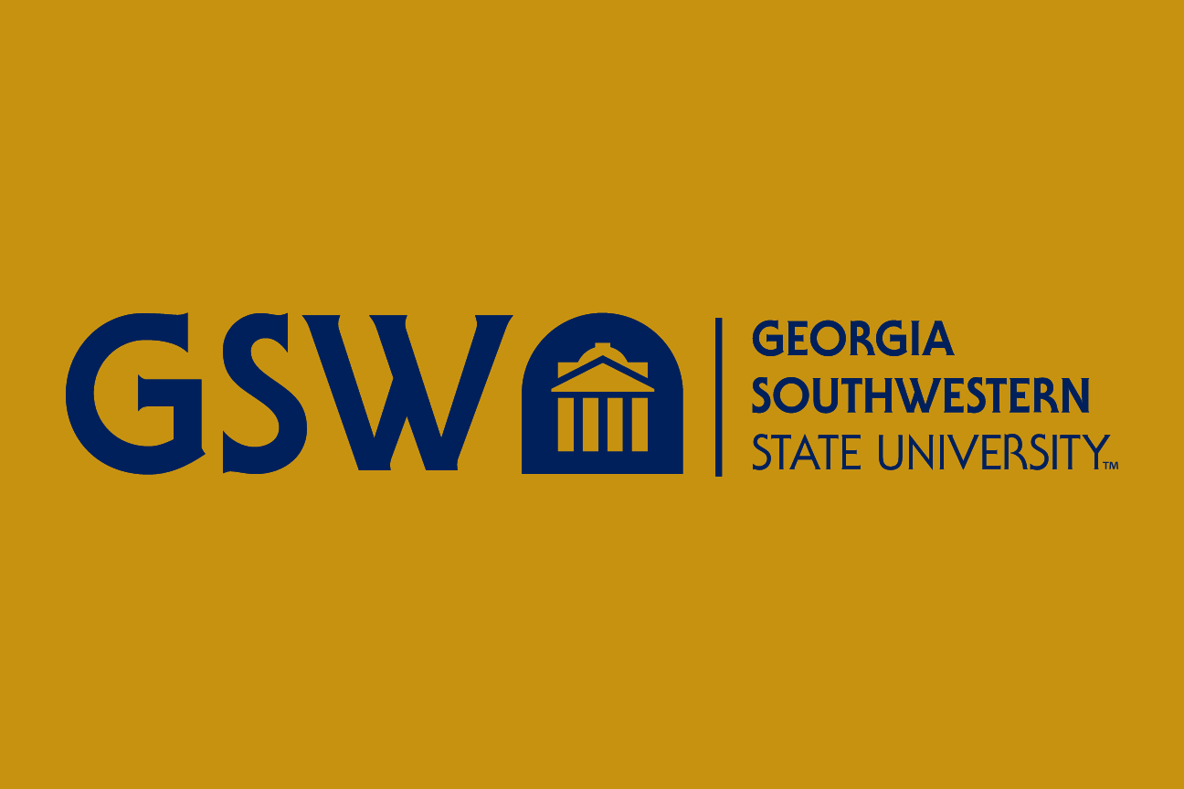 GSW primary logo horizontal, blue on gold variant, cell 10