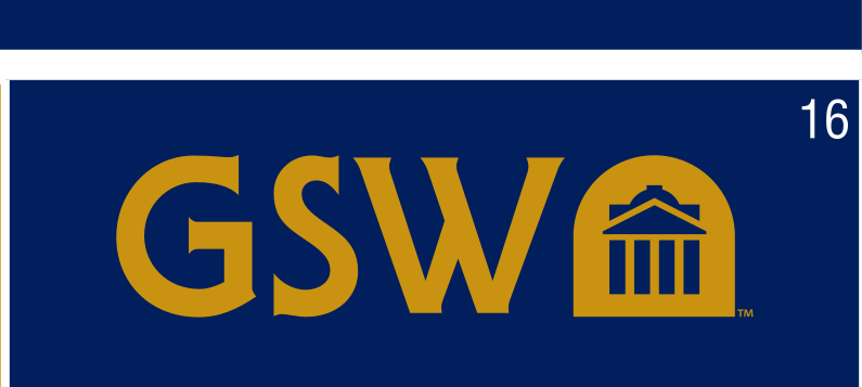 GSW secondary logo, gold on blue variant, cell 16