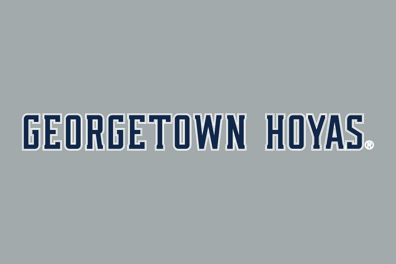 GEORGETOWN HOYAS wordmark, gray with blue outline on gray variant, cell 31