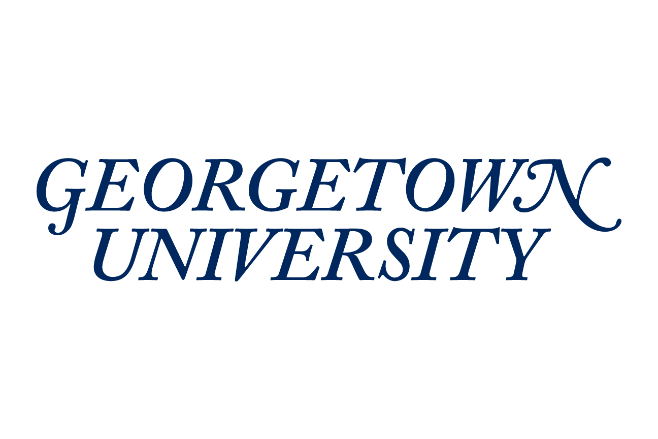 Georgetown University wordmark, navy variant, cell 40