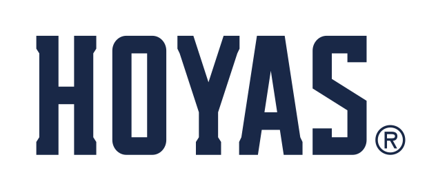 HOYAS wordmark, blue with gray outline variant, cell 20