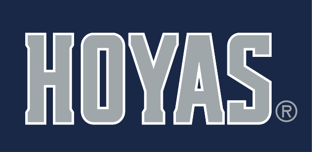 HOYAS wordmark, gray with blue outline on blue variant, cell 23