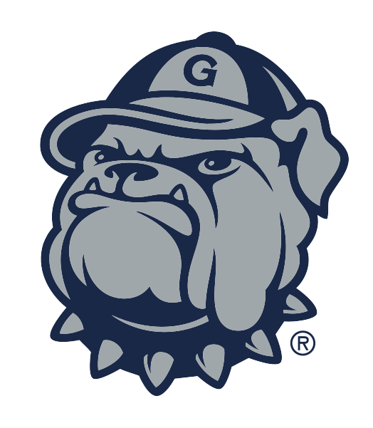 bulldog mascot head, full color on white variant, cell 34