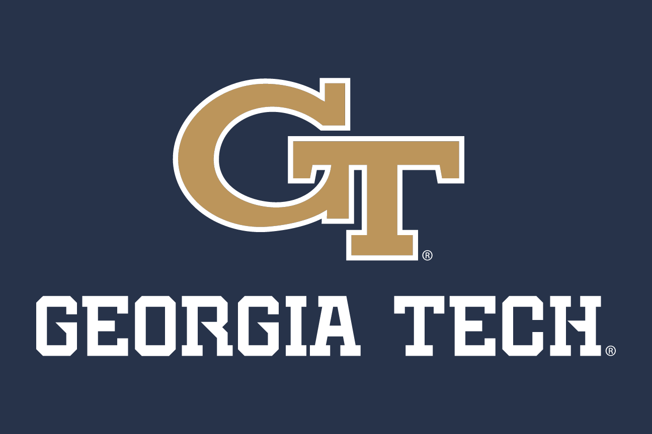 GT logo with Georgia Tech wordmark, gold/white/white on navy variant, cell 17