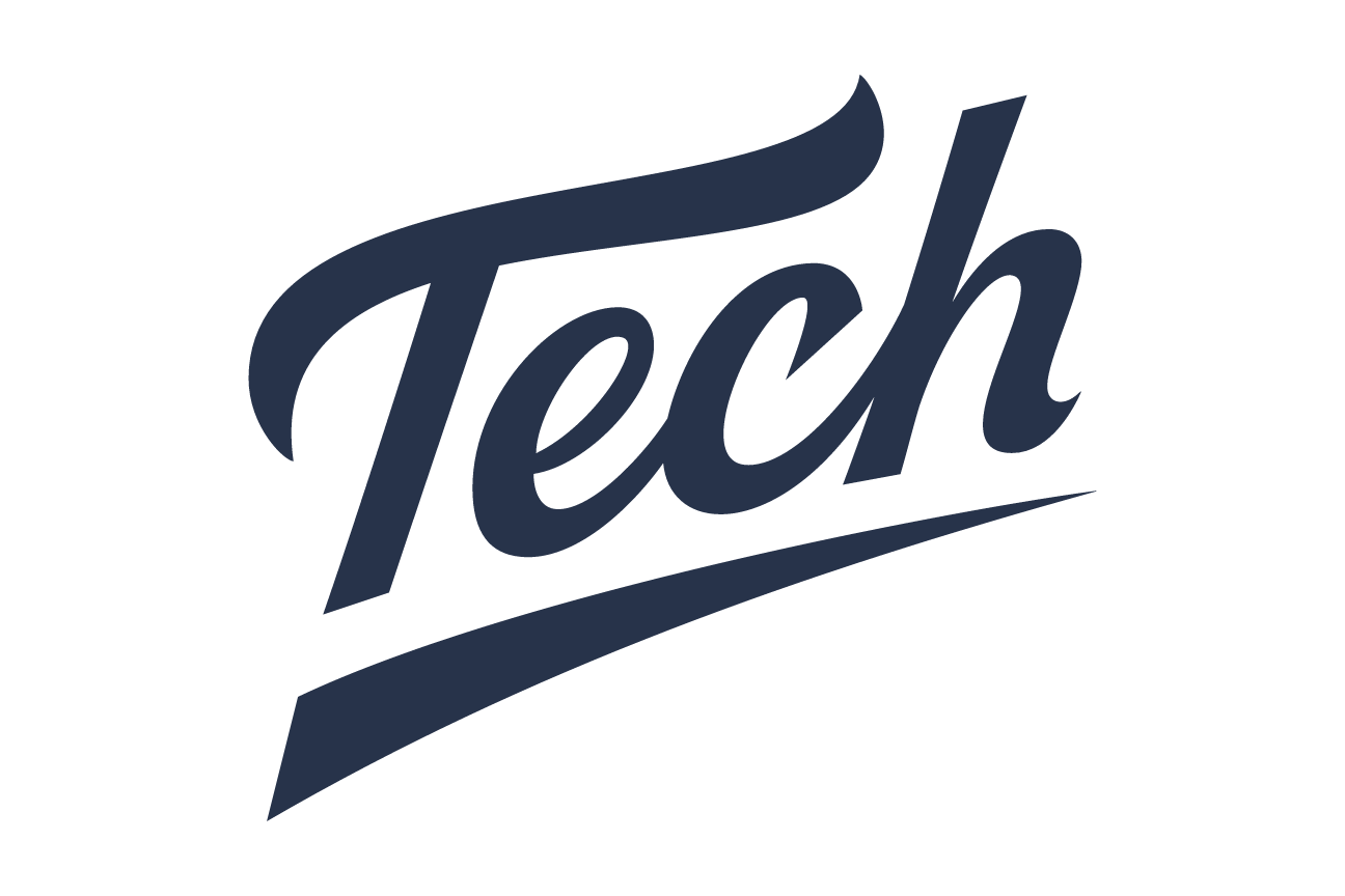 Tech script, navy on white variant, cell 112