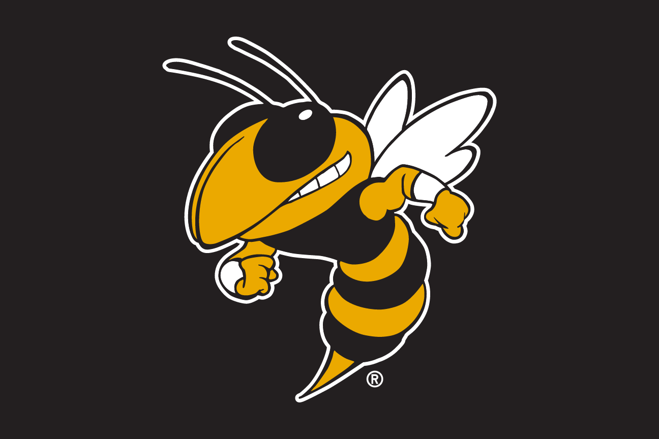 Buzz mascot (flying), full color on black variant, cell 141