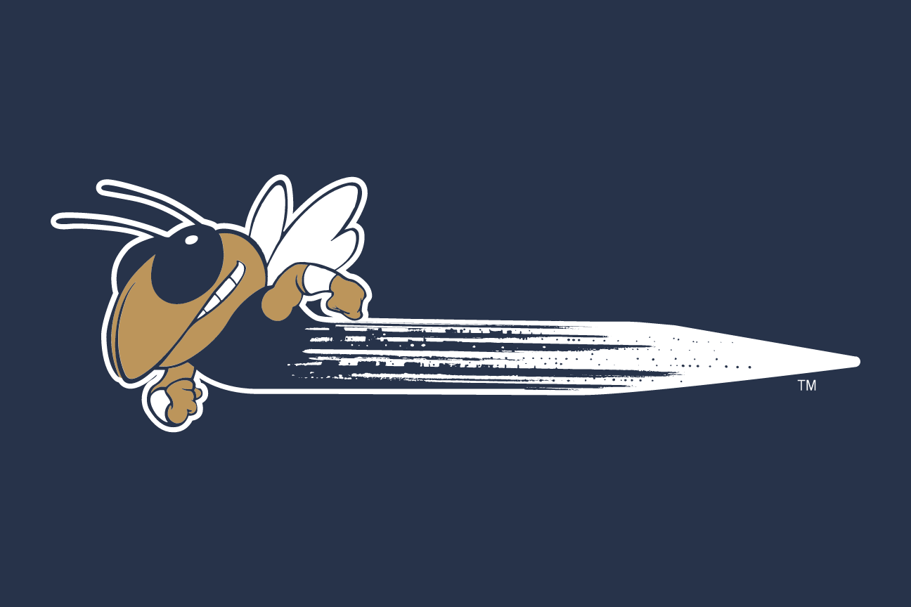 Buzz, flying right, colored, navy background variant, cell 147
