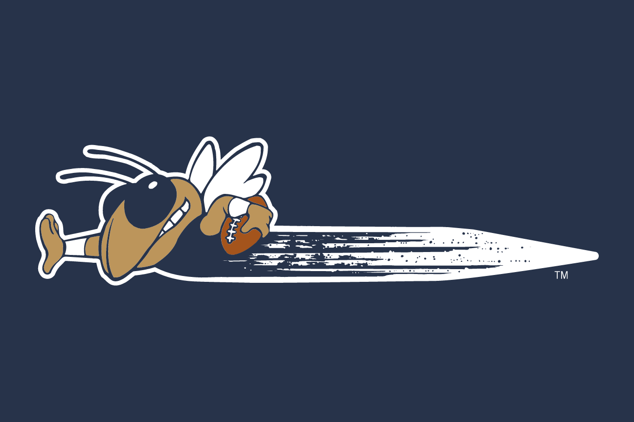 Buzz, flying right horizontal, colored, navy background variant, cell 165