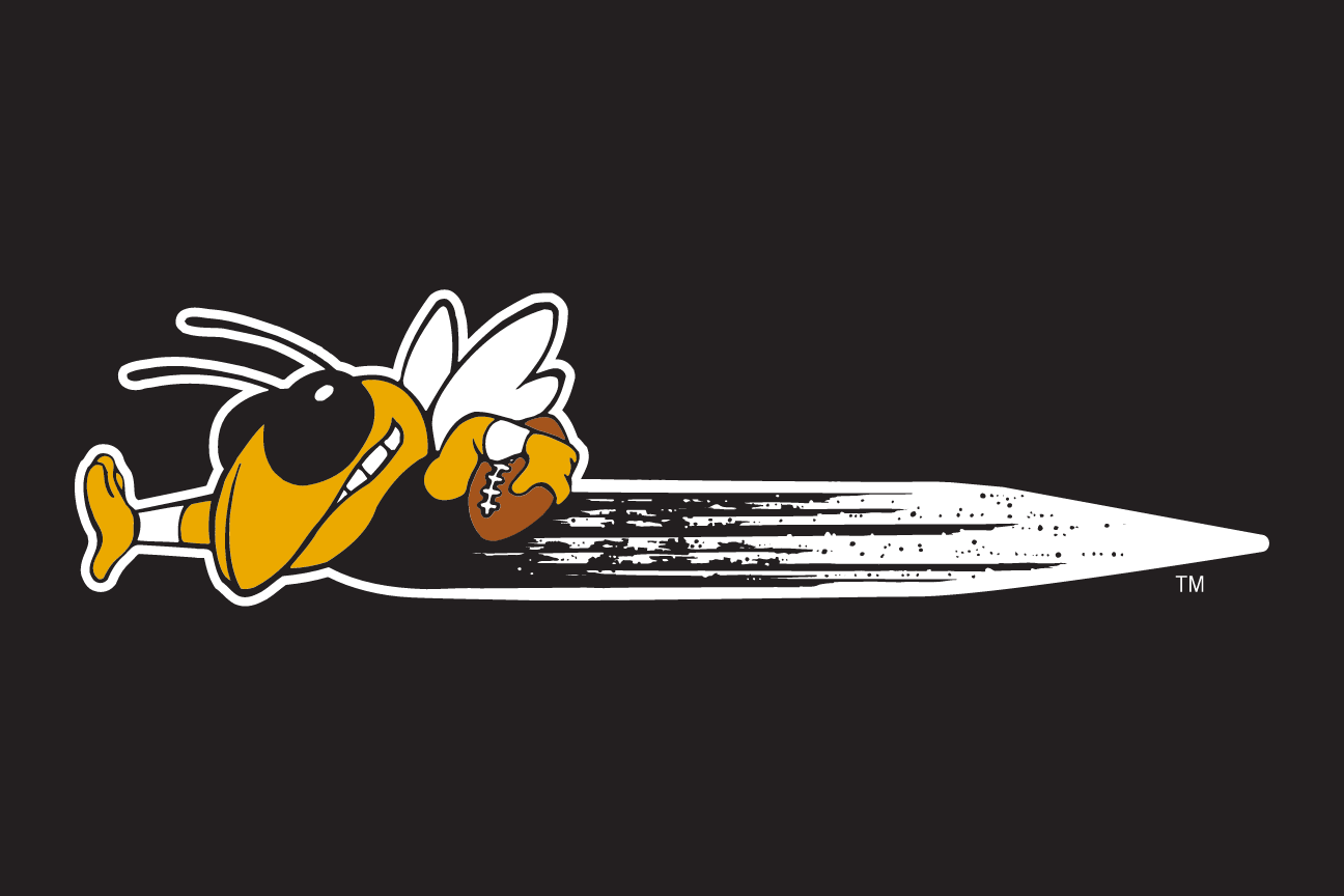 Buzz, flying right horizontal, colored, black background variant, cell 169