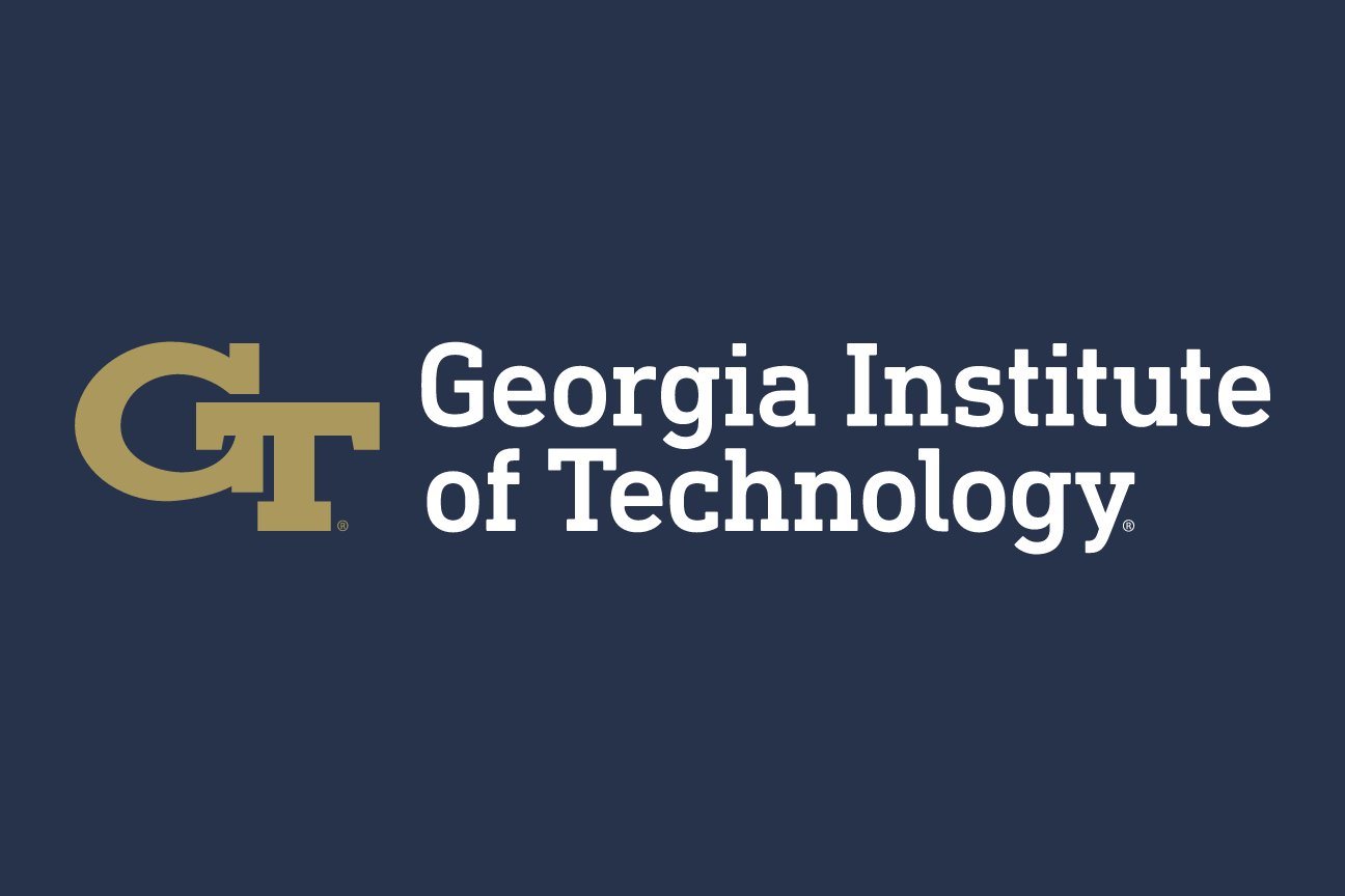 Georgia Institute of Technology, horizontal, gold/white on navy variant, cell 177