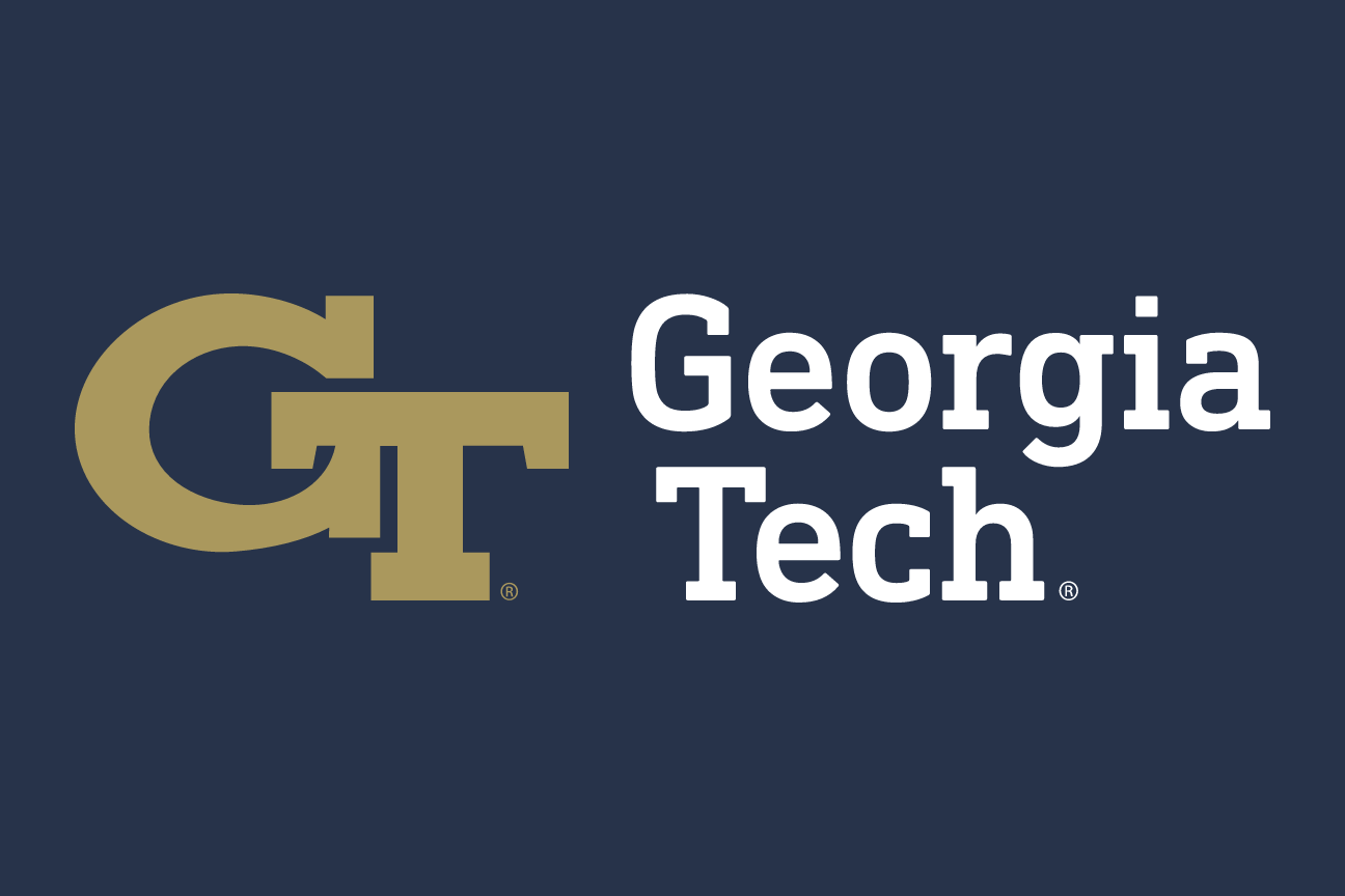 Georgia Tech, stacked, gold/white on navy variant, cell 187