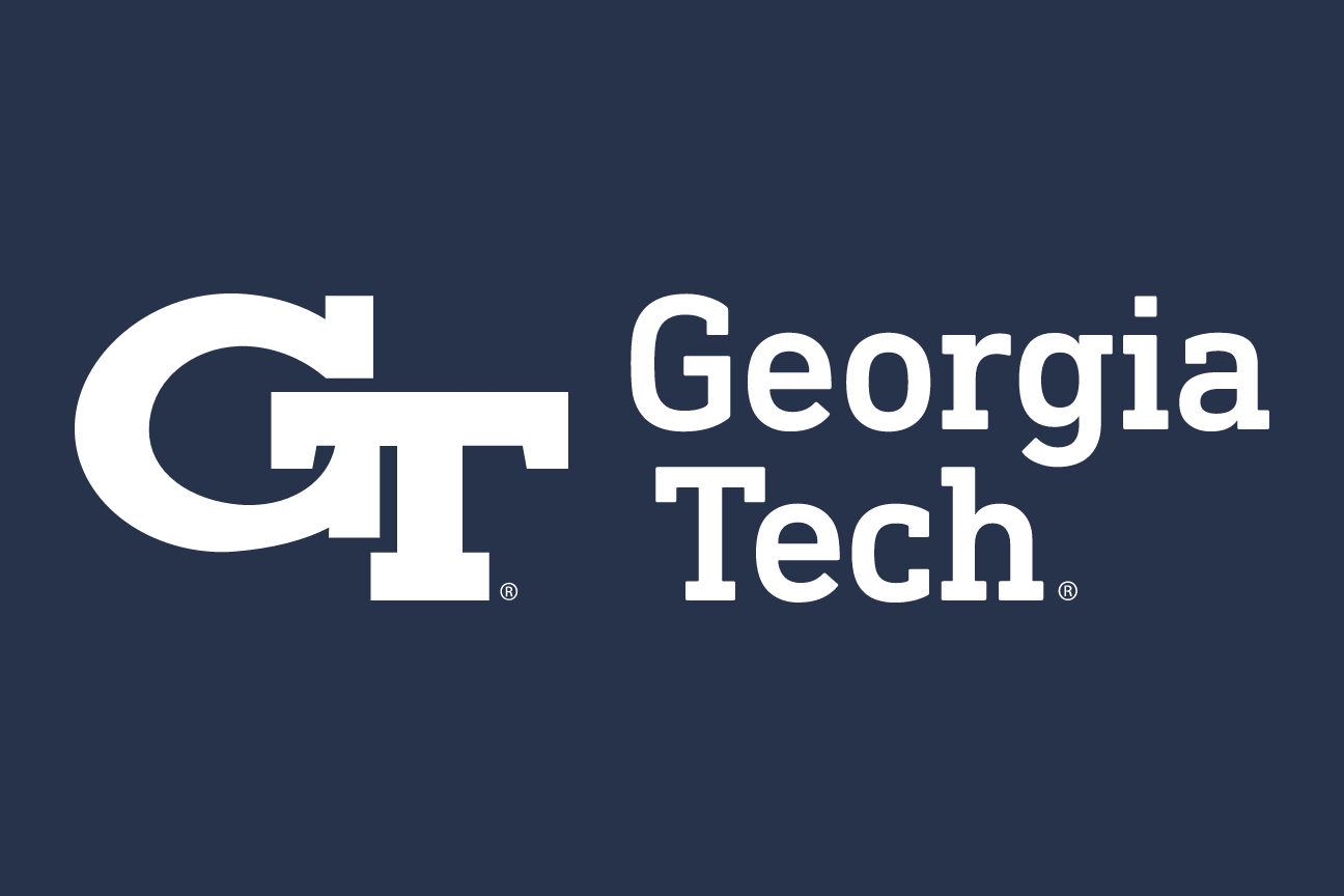 Georgia Tech, stacked, white on navy variant, cell 189