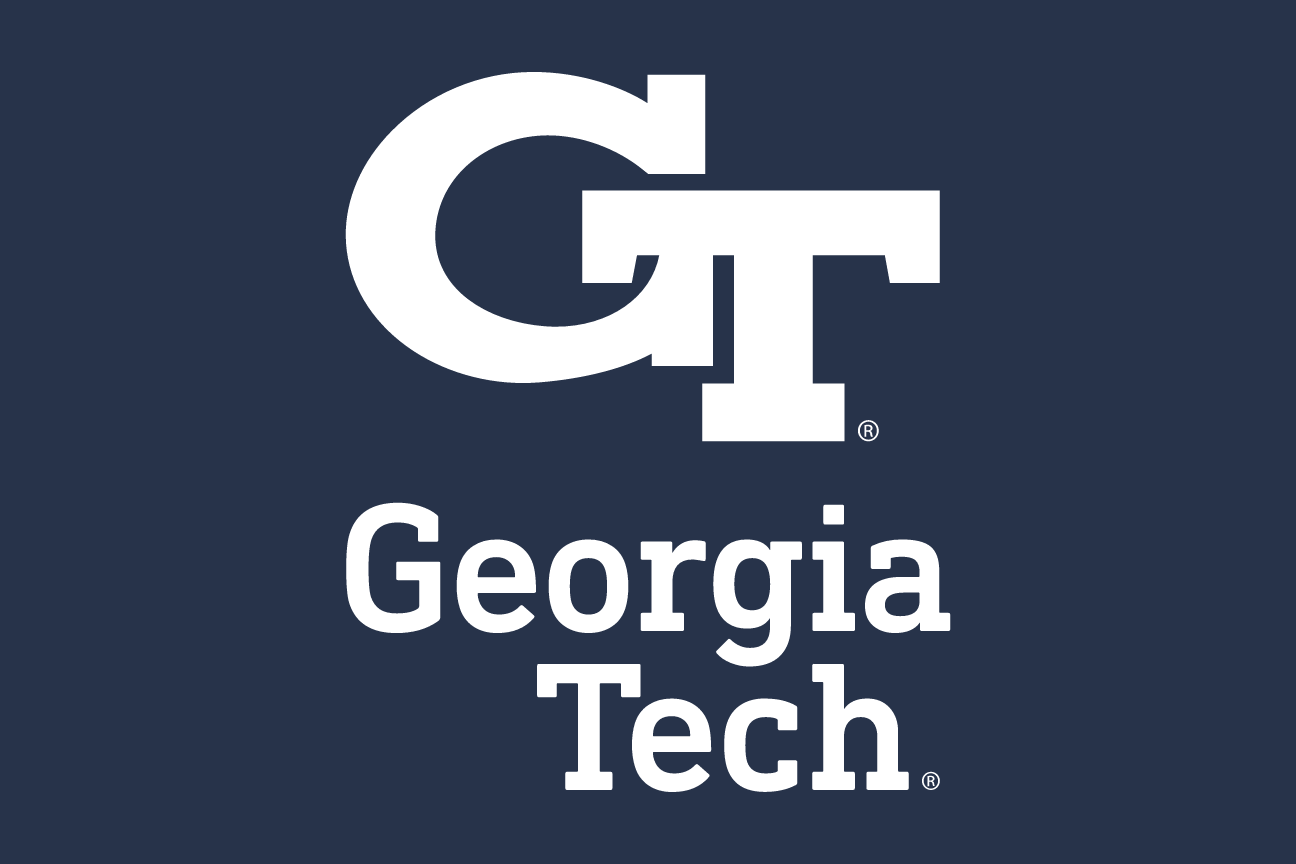 Georgia Tech, vertical, white on navy variant, cell 194