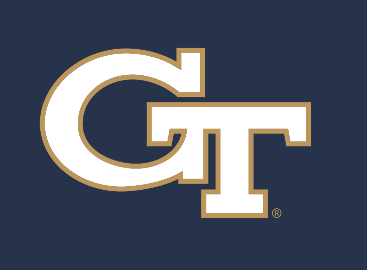 Interlocking GT, Tech Gold outline on Navy variant, cell 7