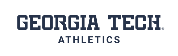 Georgia Tech Athletics wordmark, navy on white variant, cell 34