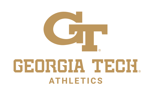 GT logo with Georgia Tech Athletics wordmark, gold/gold on white variant, cell 38
