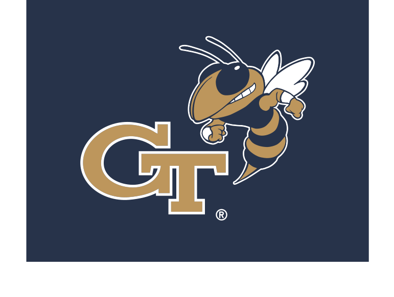 GT lettermark with Buzz, full color on navy variant, cell 137