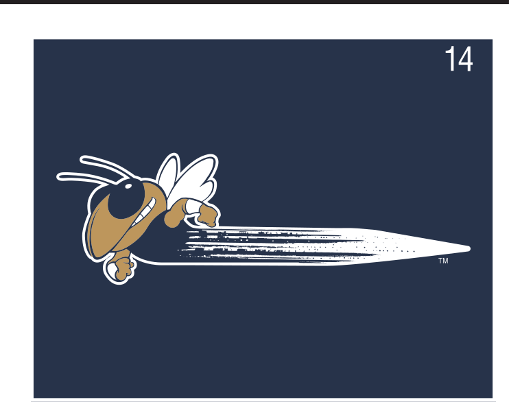 Buzz, flying right, colored, navy background variant, cell 147